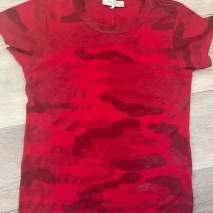 rag bone Tops Rag Bone Red Camo Tee Poshmark